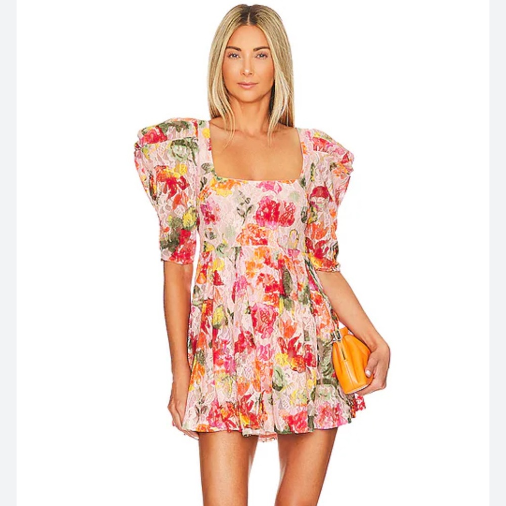 For Love and Lemons Dascha Floral Multicolor Dress